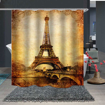 

〖Follure〗Popular Waterproof Shower Curtain With 12 Hooks Printed Bathroom 180x180cm