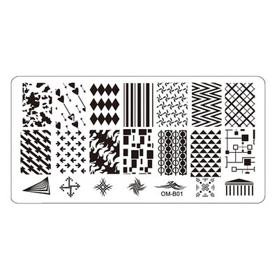 

Toponeto 1PC Nail Art Image Stamping Plates Manicure Stamp Template DIY Template Tool