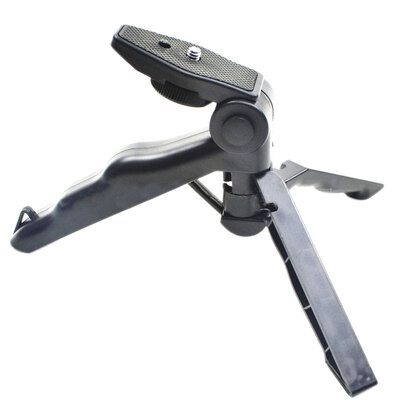 

Camera Mini Desktop Tripod Foldable Handheld Gimbal Stabilizer Stand 14" Screw DSLR Bracket