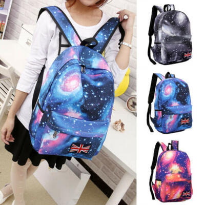 

US Girl Women Men Canvas Travel Backpack Satchel Rucksack Laptop School Book Bag
