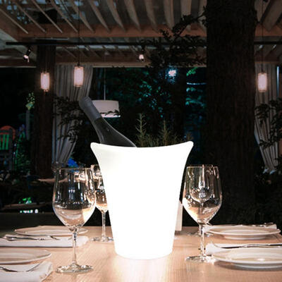 

Greensen 5L LED Colorful Glowing Champagne Ice Bucket Container for Bar Home Hotel Use