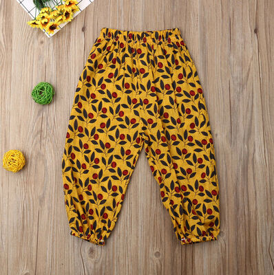 

Loose Breathable Pants Toddler Baby Girls Bottom Floral Trousers Summer 0-5Y