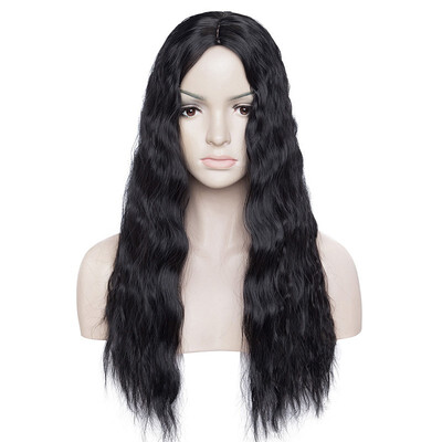 

Synthetic Clip in Natural Long Curly Weave Top Hair Hairpiece Middle Part Hair Extension for Women with Hair Loss Thinning Hair