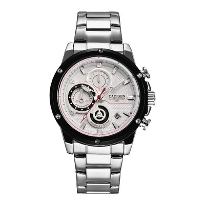 

CADISEN C9063 Men Quartz Watch Date Calendar Minute Second Display Wristwatch Simple Fashion Casual 3ATM Waterproof Luminous Male