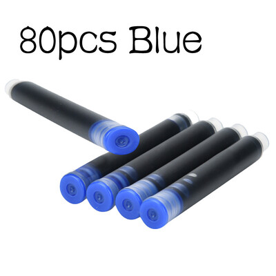 

Siaonvr JINHAO 80PCS Fountain Pen Ink Cartridge Refills Black And Blue
