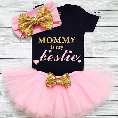 

Newborn Baby Girl RomperTutu Dress Princess Party Pageant Outfits Set