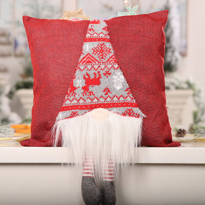 

Christmas Throw Pillow Covers Cases Pillowcase For Couch Sofa Santa Claus Design