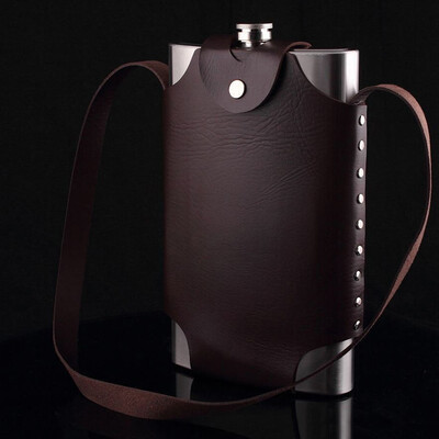 

Big 64OZ Portable Hip Flask Flagon Wine Pot Bottle Outdoor Camping Ultralight