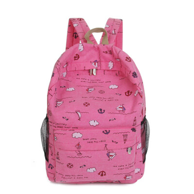 

New Kids Canvas Backpack Girls Boys Cartoon Schoolbag Bookbag Shoulder Bag Children Cute School Bag Women Canvas Travel Backpack