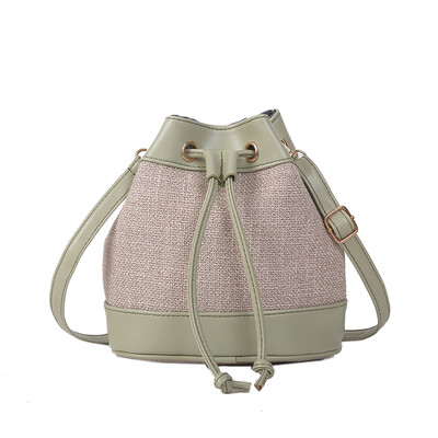 

Tailored Summer New Straw Bag Woman 2019 Fashion Messenger Bag Straw Bucket Shoulder Bag