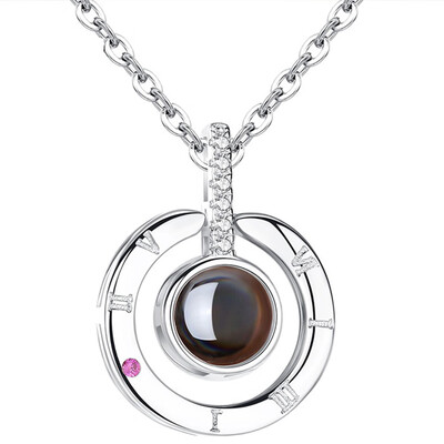 

I LOVE YOU Necklace I LOVE YOU in 100 Languages Silver Rose Gold Pendant Necklace Jewelry Valentines Day Gifts