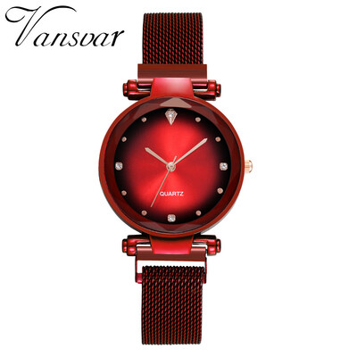 

Women Watches Design Dot Dial Ladies Irregular Quartz Wristwatch Mesh Belt Strap Clock Rose Gold Rhinestone Zegarki Damskie