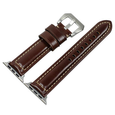 

Leather Adjustable Bracelet Watch Band Wrist Strap for iWatch Series 4 40mm