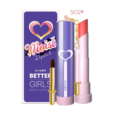 

Luxury Color Lipstick Matte Lip Stick Long-lasting Moisturizer with Lip Brush