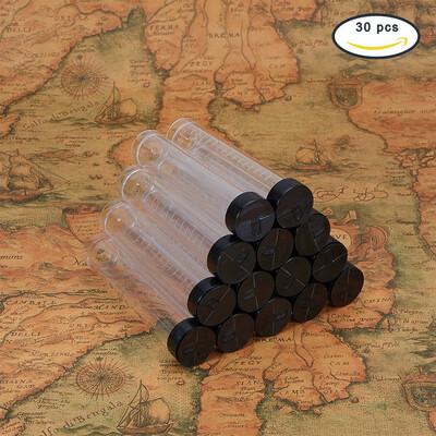 

PH PANDAHALL 1 Set Clear Plastic Tube Bead Containers 105x20mm