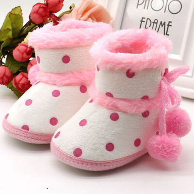 

Winter Boots Soft Bottom Baby Moccasin Baby Warm Boots Non-slip Boots for Baby Girls