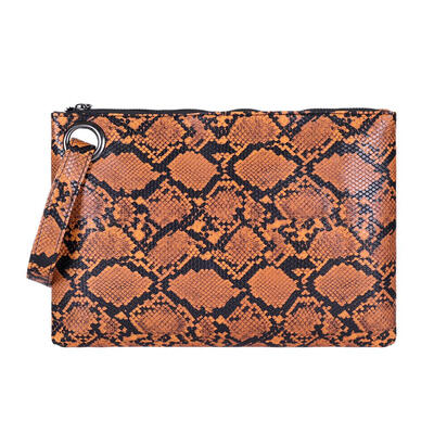 

Snake Print Wristlet Clutch Women Purse PU Leather Money Phone Pouch Wallet