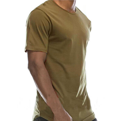 

Mens Casual Fashion Basic Crew Neck Hip Hop T-Shirt Tops SXL