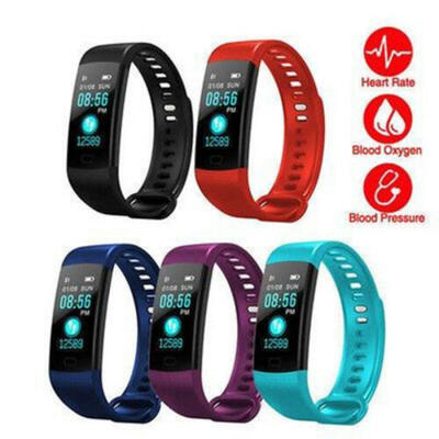 

Y5 Smartwatch Sport Armband Pulsuhr Schrittzähler Blutdruck Gym Fitness Tracker
