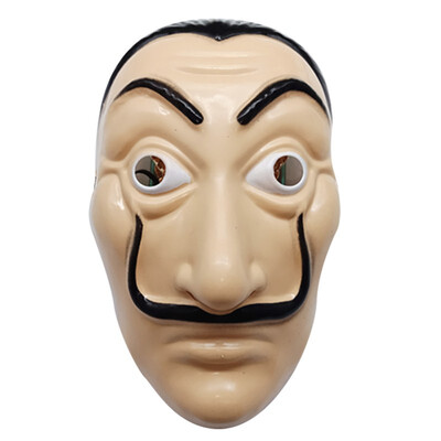 

Dali Plastic Halloween Mask Paper House La Casa De Papel Cosplay Decoration Masquerade Funny Tools Funny Mask