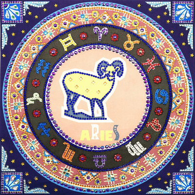 

DIY Crystal Rhinestone Diamond Painting 12 Zodiac Constellations Cross Stitch Pictures Wall Hanging Decor Embroidery Paintings