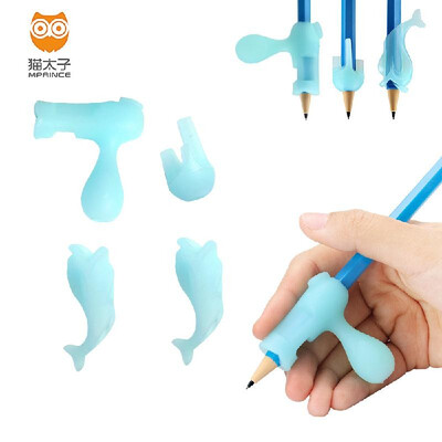 

4PCS MAOTAIZI Ring Pencil Grips Set Soft Silicone Pencil Writing Training Grip Holders Writing Posture Correction Finger Grip