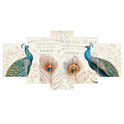 

5pcs 5D DIY Full Drill Diamond Painting Peafowl Embroidery Mosaic Craft Kit
