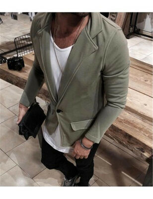 

SUNSIOM Luxury Men Casual Vintage Business Blazer Button Smart Coat Suit Jacket Formal