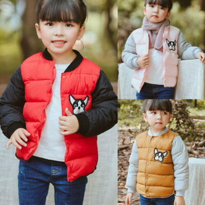 

Girls Baby Winter Cotton Padded Coat Warm Jacket Casual Down Outwear Kids