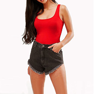 

Starmoon Womens Sexy Sleeveless Halter Halter Tights Jumpsuit Short Jumpsuit
