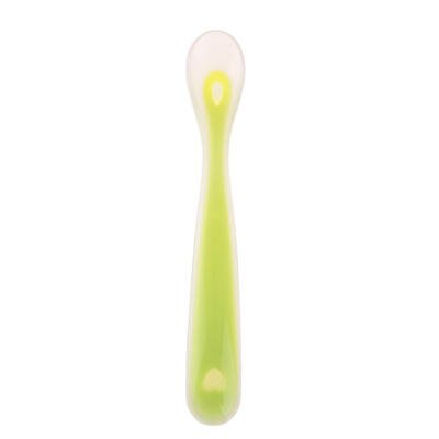 

Silicone Baby Soft Feeding Spoon Infants Safety Tableware Learning Utensils