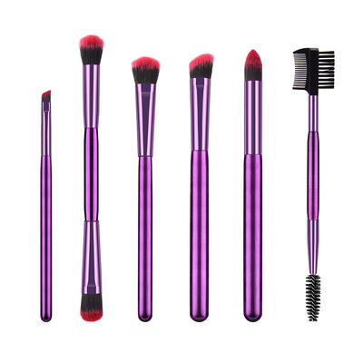 

6pcs Soft Professional Cosmetic Brushes Set Eyelash Eyeshadow Powder Brush