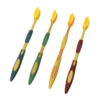 

4PCS Double Ultra Soft Toothbrush Bamboo Charcoal Nano Brush Oral Care