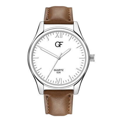 

Gobestart Hot Man Leather Watch Whatever Late Anyway Letter Watches New Pointer glow