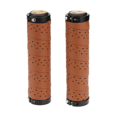 

2pcs Vintage Bike Bicycle Leather Anti-skid Handlebar Cover Sleeve Grips