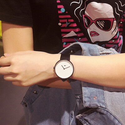 

Korean fashion personality creative waterproof simple student watches belts mens watches womens watches lovers watches a pair
