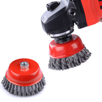 

3 Inch Steel Wire Brushes Wheel Cup Metal Cleaning Rust Removal Sanding Grinding