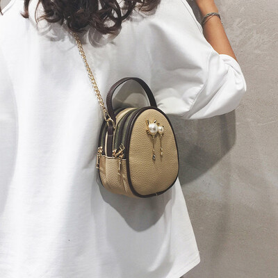 

Female bag 2019 new wave fashion retro handbag wild ins chain shoulder bag net red packet Messenger bag