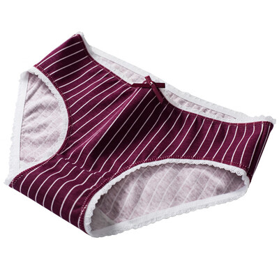 

Cotton Panties Striped Womens Underwear Briefs Panty Panties Sexy Underpants