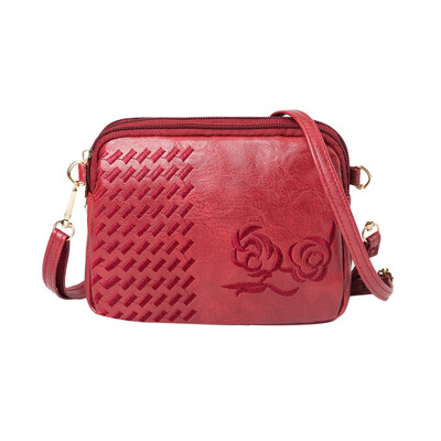 

Tailored Women New Wild Zipper Embroidery Crossbody Messenger Shoulder Bag