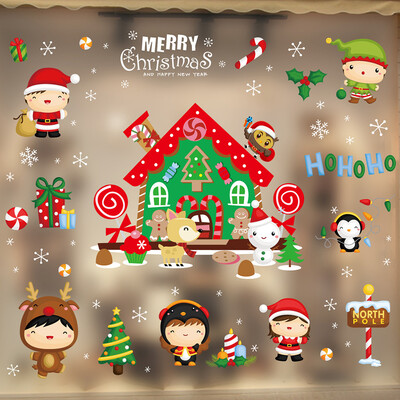 

〖Follure〗Merry Christmas Window Wall Sticker Decoration Decal Home Decor Xmas