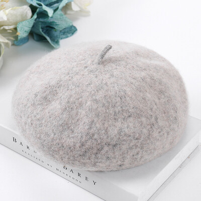

2019 new wool beret Japanese art painter hat hundred students hat English pumpkin creed hat