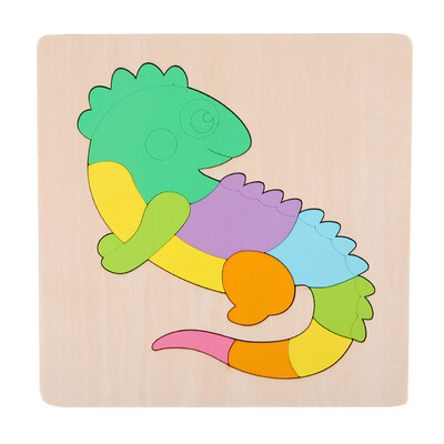

Gotoamei Wooden Puzzle Board Educational Developmental Baby Kids Training Toy