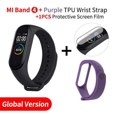 

2019 Original Xiaomi Mi Band 4 band3 Smart Color Screen Bracelet Heart Rate Fitness 135mAh Bluetooth50 50M Swimming Waterproof
