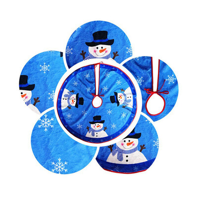 

Tailored Christmas Snowman Flannelette Christmas Tree Skirt Decorations Tree Skirt