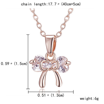 

Fashion Zircon Pendant Necklace Flower Love Heart Dance Girl Angel Rose Gold Crystal Pendant Necklace for Women Jewelry Gift