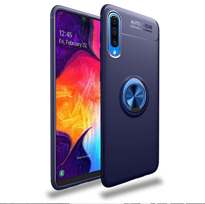

Magnetic Case Samsung Galaxy A50 Soft Stand Cover Samsung A50 SM-A505FNDS SM-A505FMDS Ring Holder Case