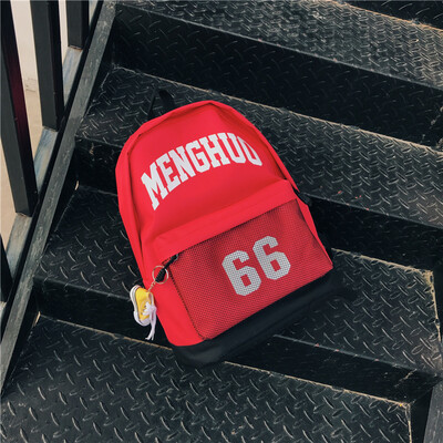 

Double shoulder bags male&female couples personality sports fashion digital printing canvas backpacks leisure trendy str