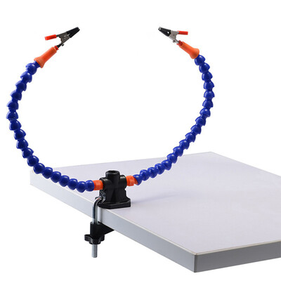

Flexible Arms Third Hand Soldering Iron Stand Clamp Vise Clip Tool Multifunction