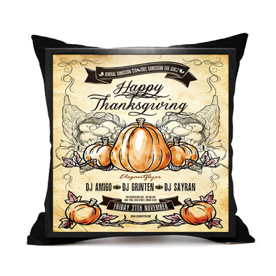 

Tailored Thanksgiving Square Cover Decor Pillow Case Sofa Waist Throw Cushion Cover